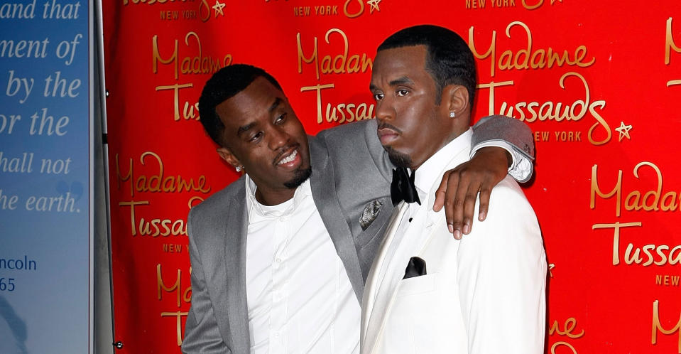 Diddy’s waxwork has been destroyed. (Getty Images)