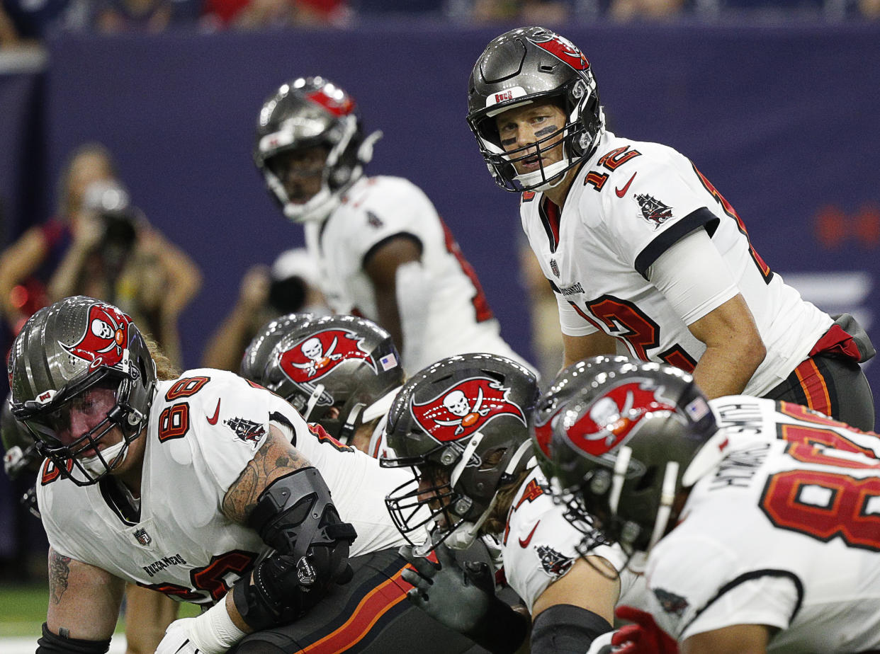 Tom Brady with the Buccaneers.