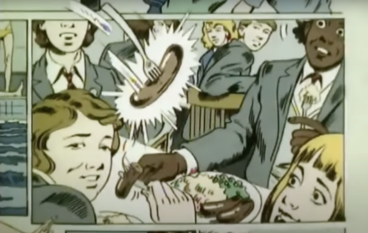 A still from the Grange Hill title sequence. (BBC/YouTube)