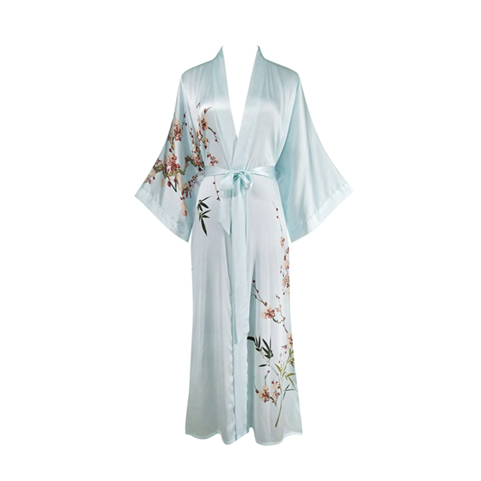 100% Silk Kimono Long Robe