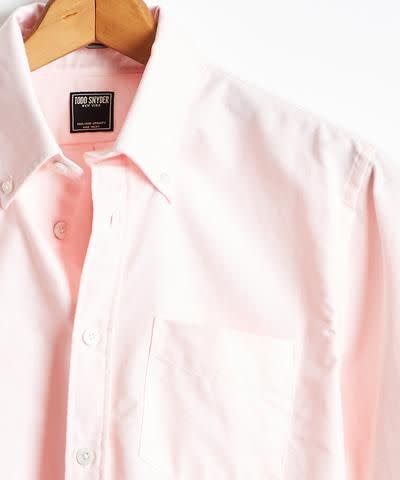 Solid Oxford Shirt in Pink