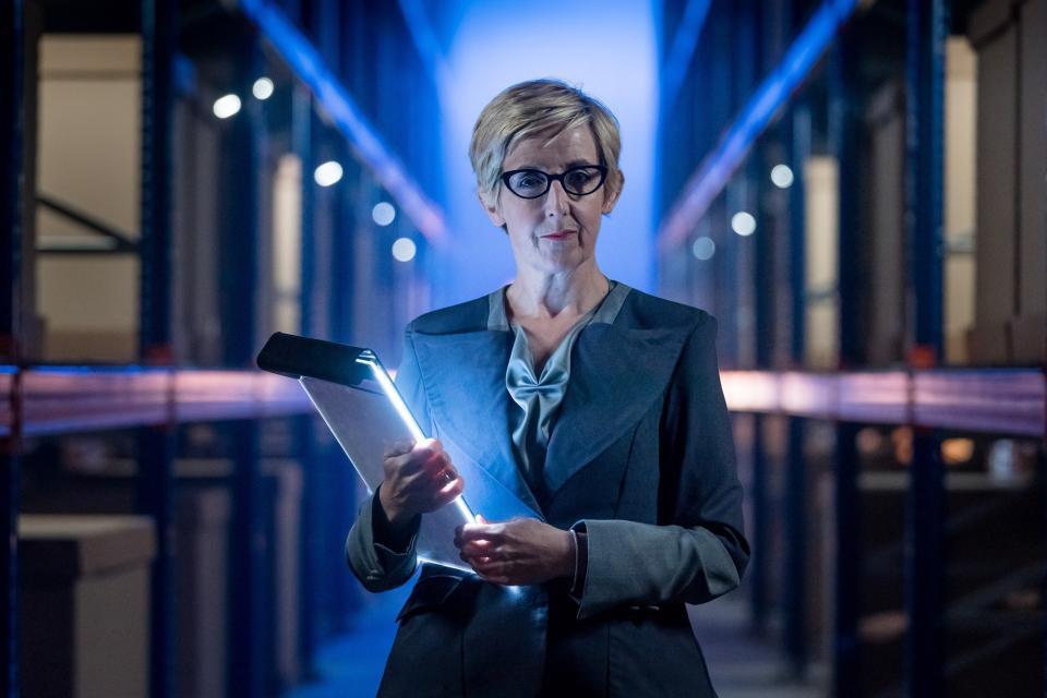 Julie Hesmondhalgh as Judy Maddox in Doctor Who: Kerblam! (BBC)