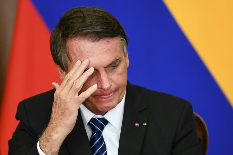 Le président brésilien Jair Bolsonaro à Brasilia, le 19 octobre 2021 - EVARISTO SA © 2019 AFP