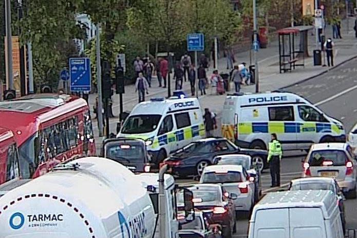 Crash: A woman was rushed to hospital after being ploughed into in busy north London street: TfL