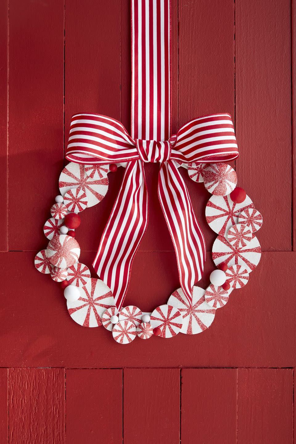 Peppermint Wreath