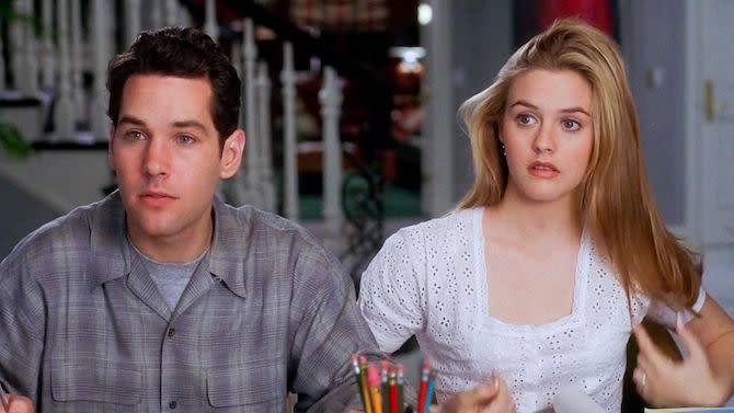 Paul Rudd and Alicia Silverstone in Clueless (Credit: Paramount)