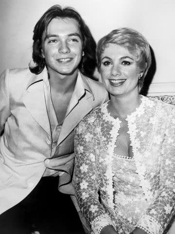 <p>Bettmann</p> David Cassidy and Shirley Jones, circa 1970