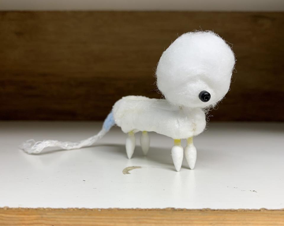 Tampoodle, an unused puppet from “Marcel the Shell With Shoes On.” - Credit: Becky Van Cleve