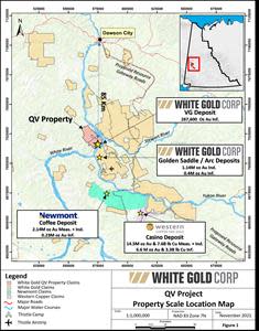 White Gold Corp. VG Deposit Regional Location Map