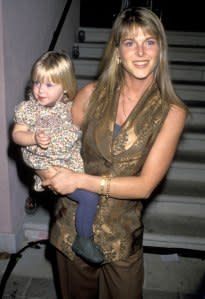 Oxenberg with her daughter India in 1992