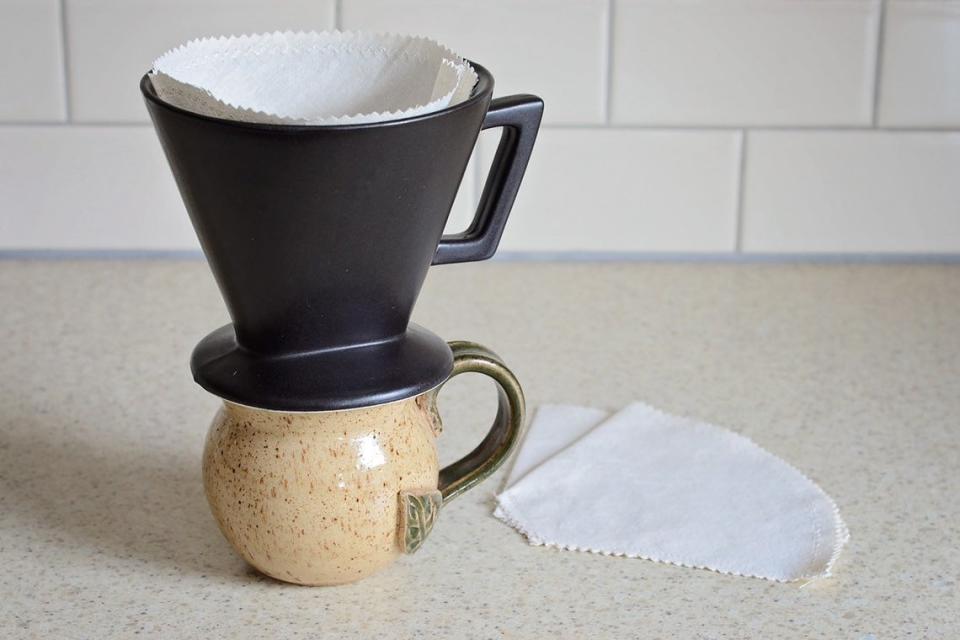 Penelope and Michele Reusable Cone Coffee Filter (Photo via Etsy)