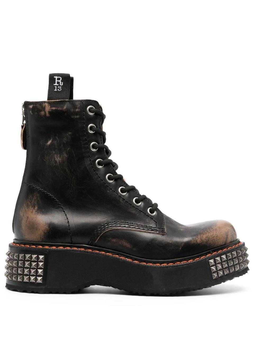  (BROWNS R13 Black Stacked Leather Combat Boots £1,690.jpg)