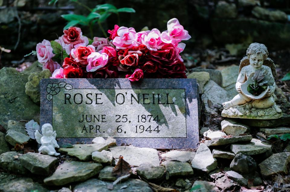 Rose O'Neill is buried on the land at Bonniebrook where she lived.