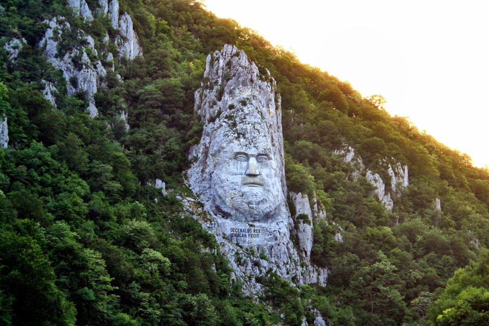 The rock sculpture of Decebalus in Romania, one of 10 countries touched by the Danube - iStock