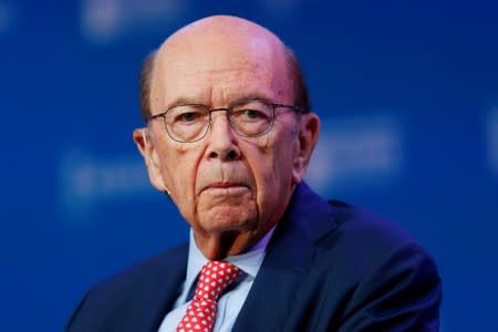 FILE PHOTO: U.S. Commerce Secretary Wilbur Ross speaks during the Milken Institute's 22nd annual Global Conference in Beverly Hills, California