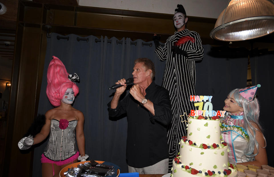 David Hasselhoff Turned 70 — and Had an Epic Party to Celebrate! See the Photos