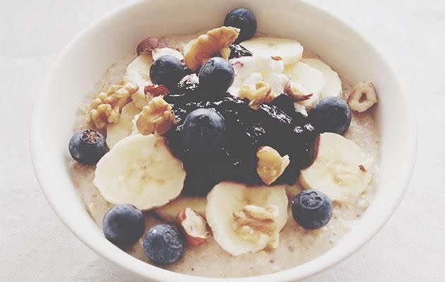 Watch out for the sugar content in packets of instant oats. Photo: Getty images