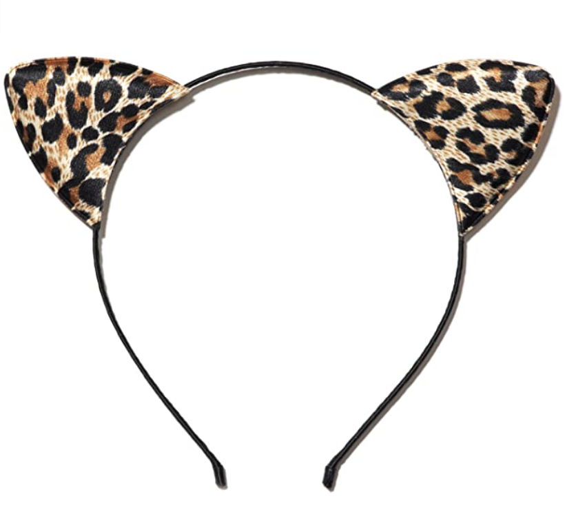 Anna Belen"Felina" Leopard Print Cat Ears Headband