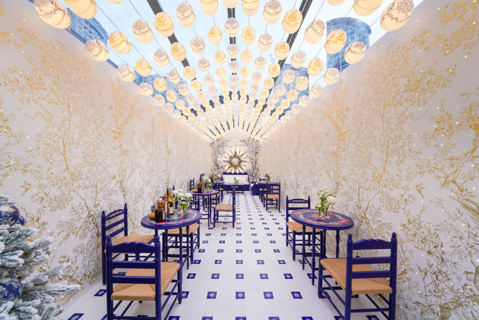 The Dior Café at the Zhangyuan pop-up.