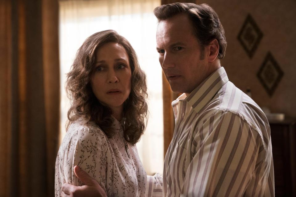 Vera Farmiga and Patrick Wilson return once again as paranormal investigators Lorraine and Ed Warren in "The Conjuring: The Devil Made Me Do It."