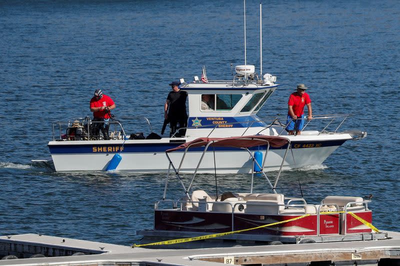 FILE PHOTO: Authorities search for missing actor Naya Rivera on Lake Piru, California