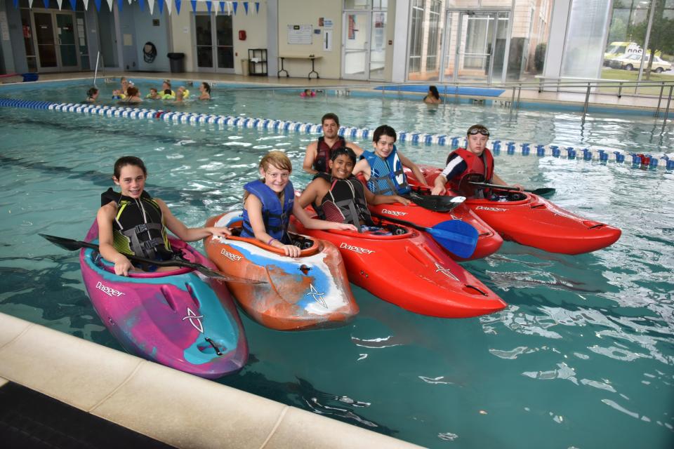 Kayaking at a YMCA Day Camp