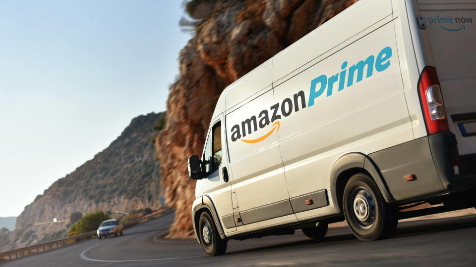 Amazon Prime delivery truck