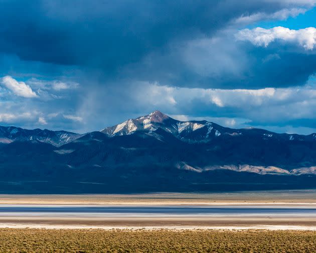 Job Peak, also known as Fox Peak, is pictured from Dixie Valley, Nevada, a former ranching town that the Navy acquired in the 1990s for its Fallon Range Training Complex.  (Photo: Kurt Kuznicki)