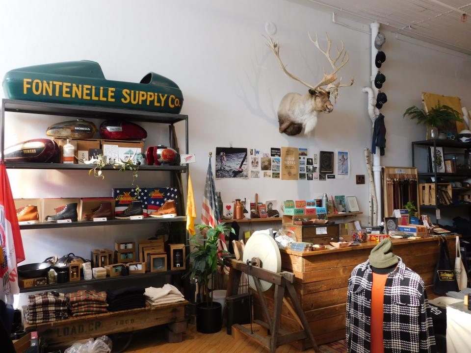 Fontenelle Supply Co. offers men's attire and leather goods.