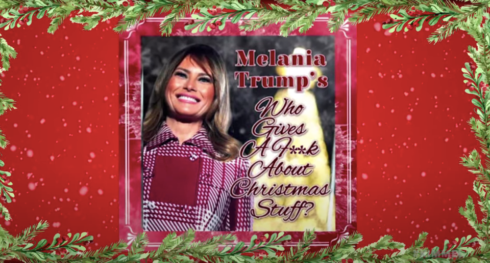 Melania Trump’s fake album ‘Who gives a f*** about Christmas stuff?’ (ABC)