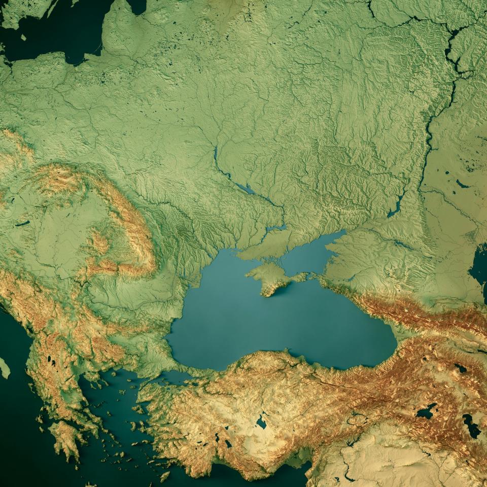 Crimean peninsula map