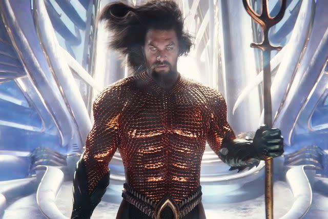 <p>Warner Bros Pictures/ DC Comics Youtube</p> Jason Momoa in Aquaman and the Lost Kingdom