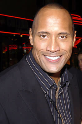 Dwayne "The Rock" Johnson at the Hollywood premiere of MGM's Be Cool