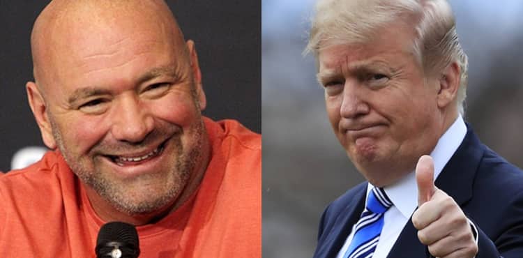 Dana White and Donald Trump