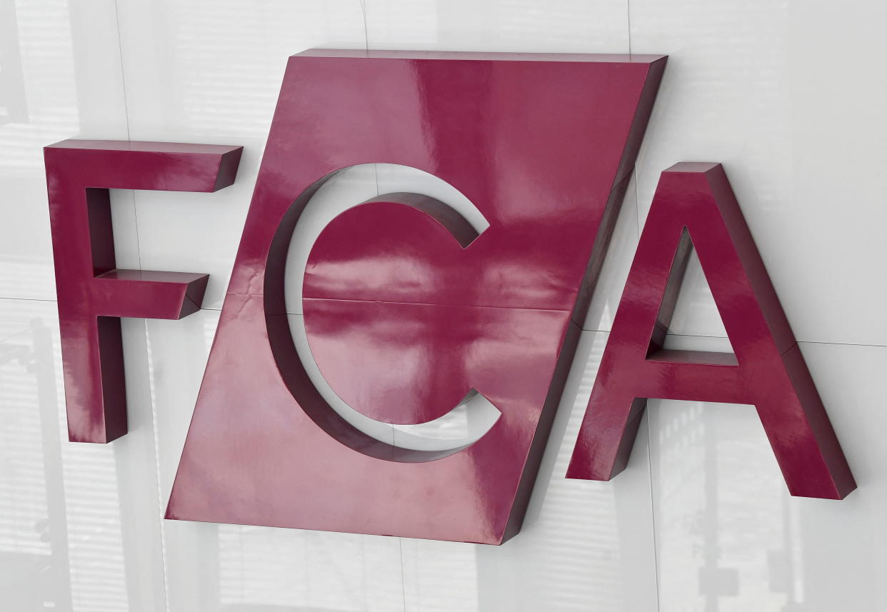 Signage is seen for the FCA (Financial Conduct Authority), the UK's financial regulatory body, at their head offices in London, Britain March 10, 2022. REUTERS/Toby Melville