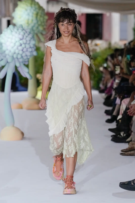 At the Spring 2024 Show, Collina Strada Models Wore Tattered Tops and