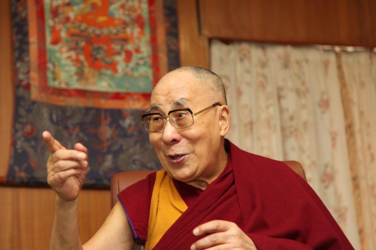 Dalai Lama bald