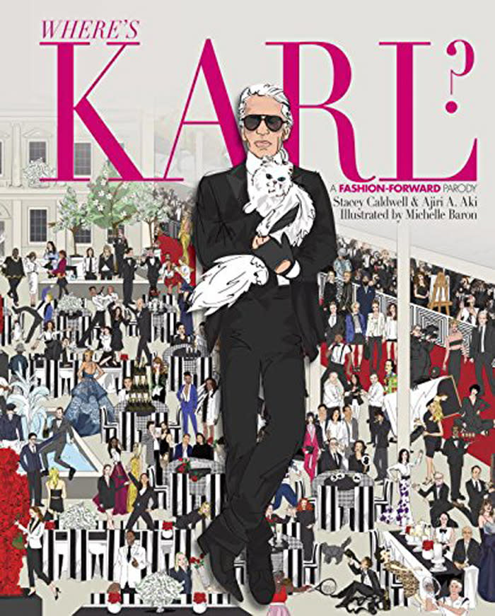 <p>Forget about Waldo — it’s a lot trickier to find Karl Lagerfeld and his fluffy white cat amongst the fashion elite at the Cannes Film Festival or a runway show. Scan past Bill Cunningham snapping photos and Dolce & Gabbana flipping pizzas and keep your eye on the prize: The fashion icon dressed in black. <a href="http://www.amazon.com/Wheres-Karl-Fashion-Forward-Stacey-Caldwell/dp/0553447920/ref=sr_1_5?s=books&ie=UTF8&qid=1449255213&sr=1-5&keywords=fashion+books&refinements=p_n_publication_date%3A1250227011" rel="nofollow noopener" target="_blank" data-ylk="slk:“Where’s Karl?: A Fashion-Forward Parody” by Stacey Caldwell and Ajiri A. Aki;elm:context_link;itc:0;sec:content-canvas" class="link ">“Where’s Karl?: A Fashion-Forward Parody” by Stacey Caldwell and Ajiri A. Aki </a>($9)</p>