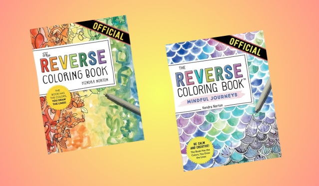 THE REVERSE COLORING BOOK: Mindful Journeys 