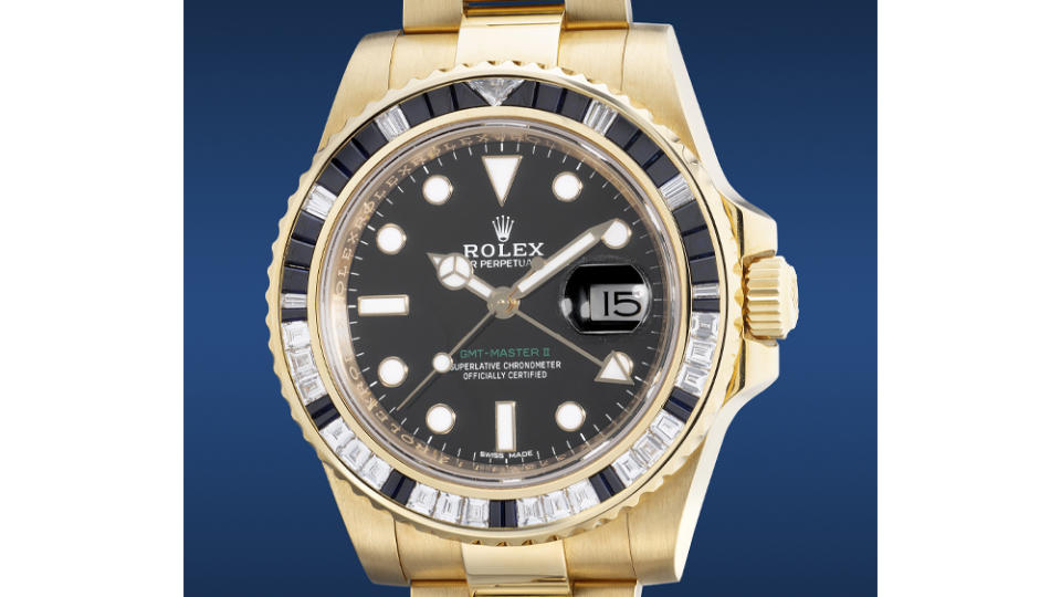 Rolex Ref. 116748SA GMT-Master II in yellow gold - Credit: Phillips Hong Kong