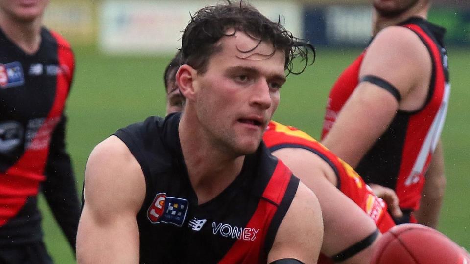 West Adelaide SANFL footballer Sam May is in hospital with serious injuries after an incident at a pub in Port Lincoln on Sunday morning. Picture: Peter Argent / SANFL