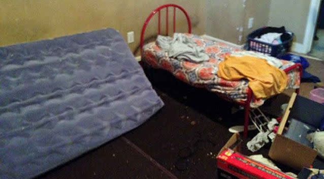 Seven special needs children were locked in this filthy room in Richmond, according to Fort Bend County investigators. Source: KHOU.