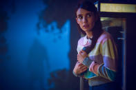 <p>If you love retro slasher films, <em>1984</em> is the season for you. Set in the year 1984, the season centers around a young woman named Brooke Thompson (Emma Roberts) as she befriends a group and decides to join them as counselors at Camp Redwood — a newly reopened summer camp with, of course, a twisted past. When the counselors arrive on the grounds, they're met by Margaret Booth (<a href="https://people.com/tv/american-horror-story-cult-star-leslie-grossman-reveals-her-binge-watching-essentials/" rel="nofollow noopener" target="_blank" data-ylk="slk:Leslie Grossman;elm:context_link;itc:0;sec:content-canvas" class="link ">Leslie Grossman</a>), a former camper who survived a serial killer who attacked the camp years before.</p> <p>In true <em>AHS</em> fashion, the season incorporates real-life elements, like the terror of serial killer Richard Ramirez. <em>1984</em> will have you on the edge of your seat, but also sometimes puzzled by its plethora of storylines and different character point of views. </p>