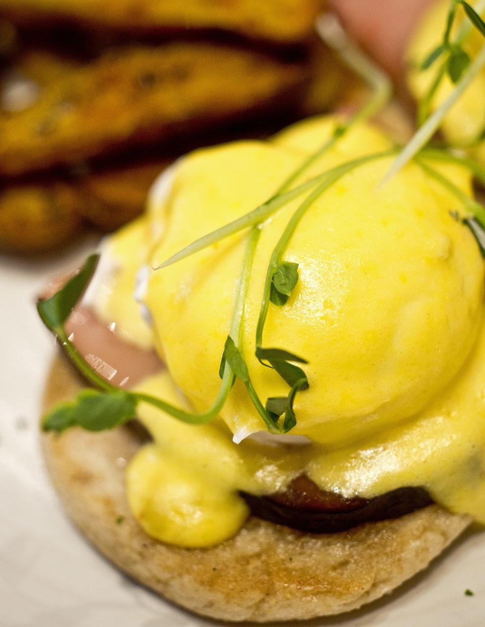 Eggs Benedict may be the most-common item on Easter-brunch menus this season.