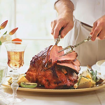 Sweet-Hot Plum-Glazed Ham