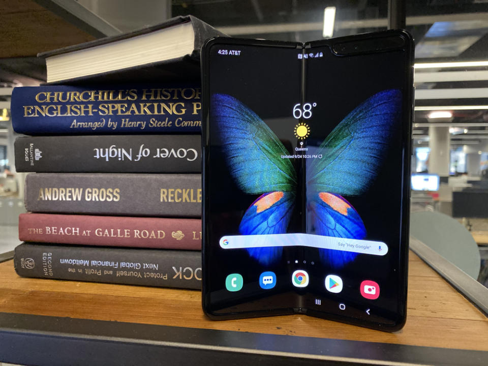 Samsung's Galaxy Fold is an impressive piece of technology, but too pricey for the average person. (Image: Howley)