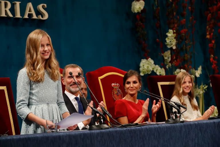 Leonor durante la entrega de Premios Princesa de Asturias 2019