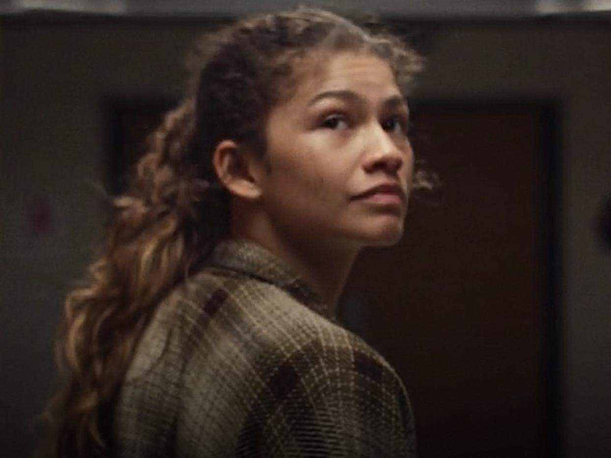 Zendaya as Rue in the season two finale of "Euphoria."