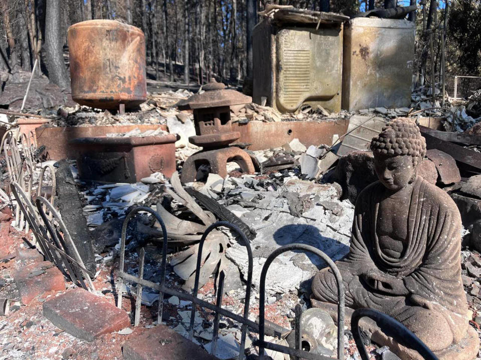 La maison de Kristy et Michael Daneau à Cohasset après l'incendie du parc. (Avec l'aimable autorisation de Kristy Daneau)