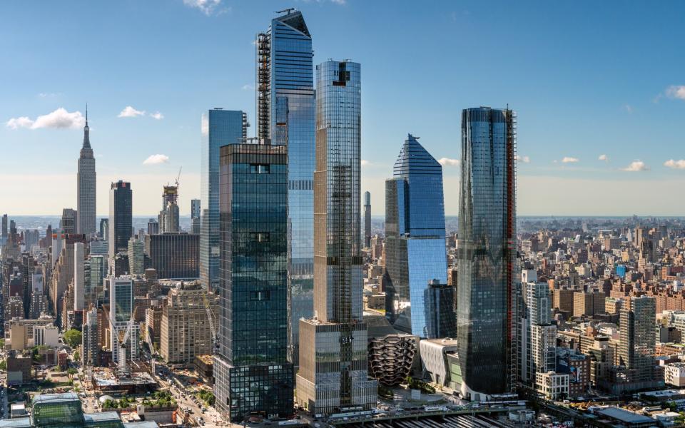 NEW YORK, NY - JUNE 14: An aerial view of Hudson Yards on June 14, 2019 in New York City. (C. Taylor Crothers/Getty Images) - C. Taylor Crothers/Getty Images